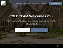 Tablet Screenshot of coleteamrealestate.com